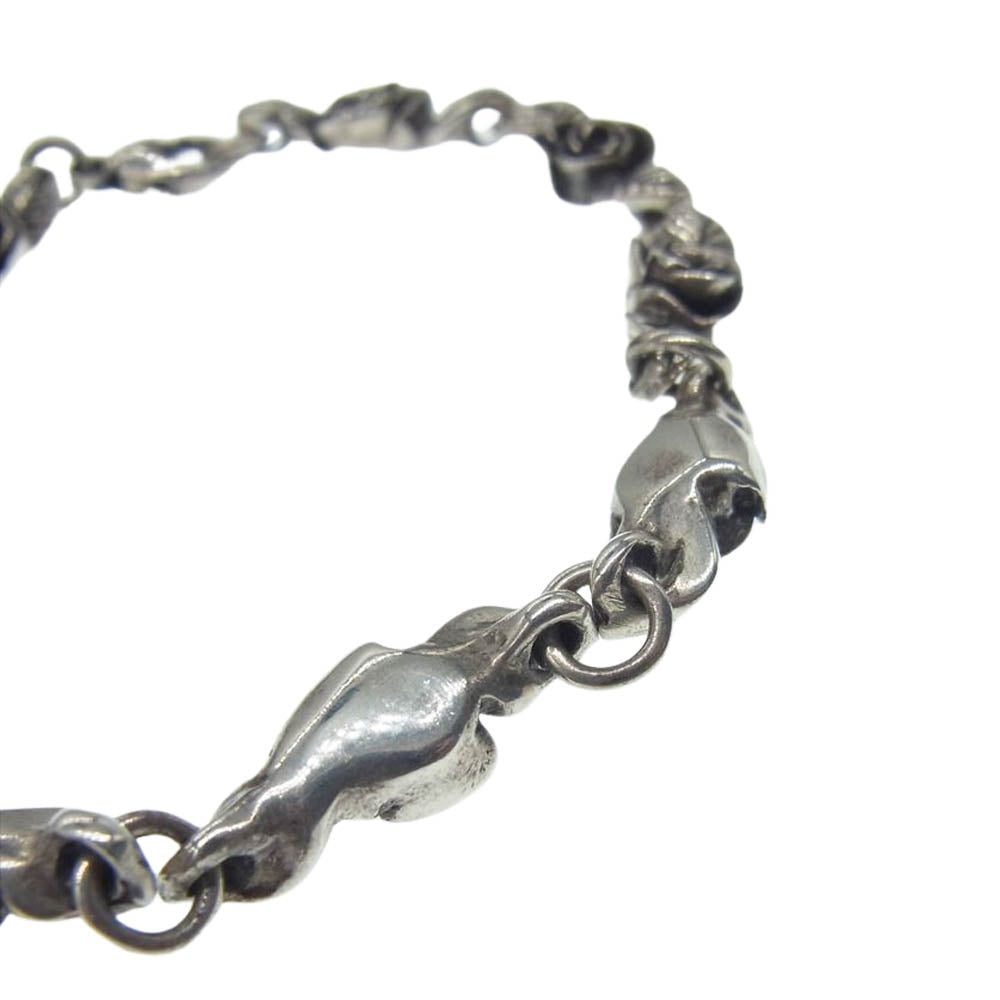 CRAZY PIG クレイジーピッグ #884 ROSARY ROSE BRACELET ロザリー ローズ ブレスレット シルバー系【中古】