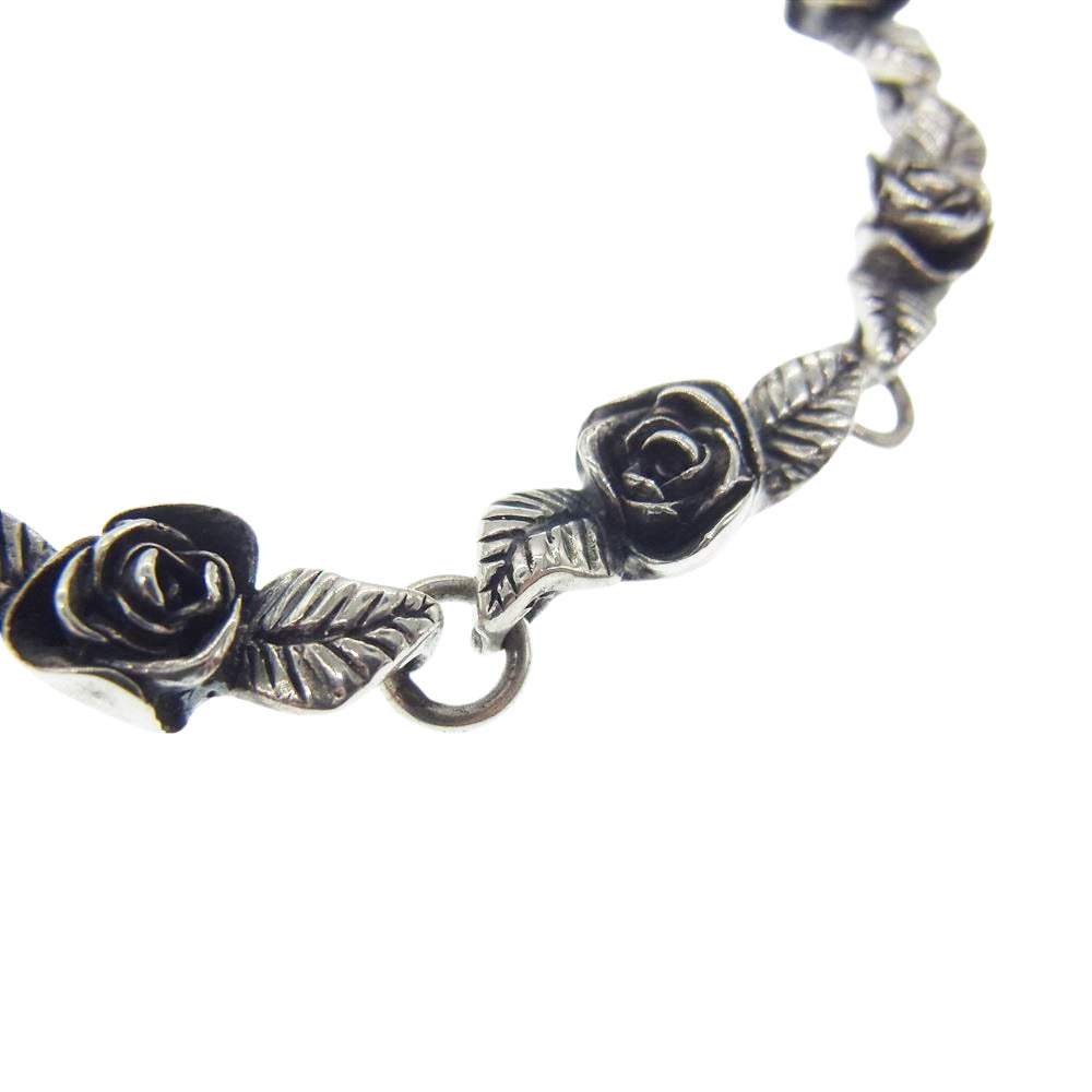 CRAZY PIG クレイジーピッグ #884 ROSARY ROSE BRACELET ロザリー ローズ ブレスレット シルバー系【中古】
