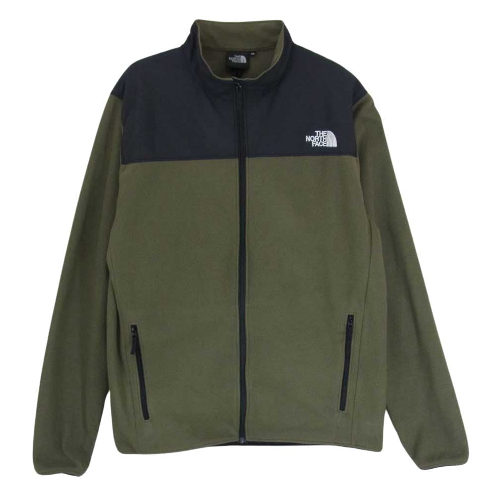 THE NORTH FACE ノースフェイス NL71904 MOUNTAIN VERSA MICRO JACKET マウンテン バーサ マイクロ ジャケット フリース カーキ系 XL【中古】