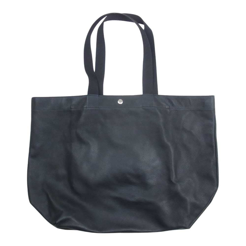 MARGARET HOWELL マーガレットハウエル レザー トート バッグ ブラック系【中古】