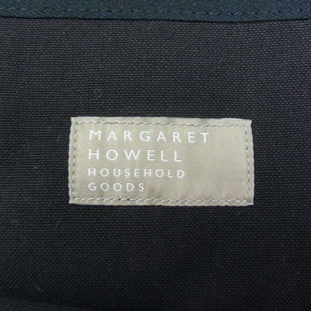 MARGARET HOWELL マーガレットハウエル レザー トート バッグ ブラック系【中古】