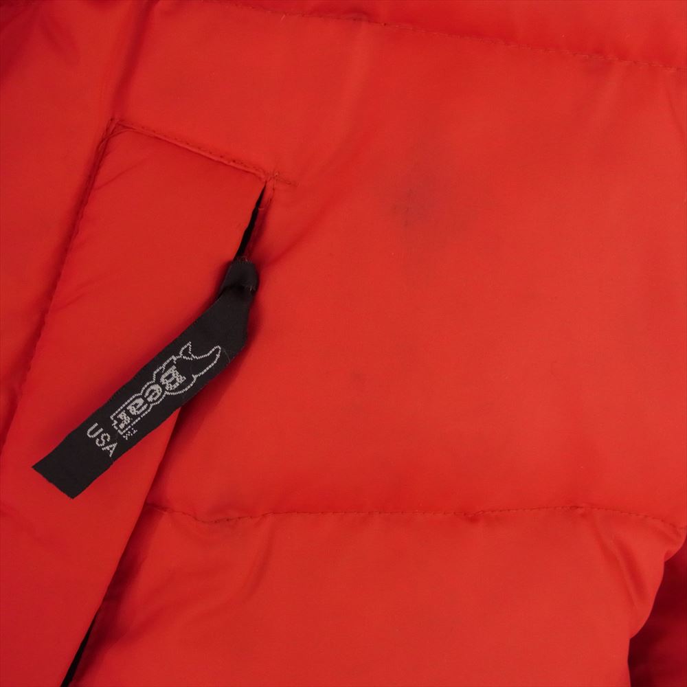 ベアー リバーシブル ナイロン ダウン ジャケット レッド系 ネイビー系 S【中古】