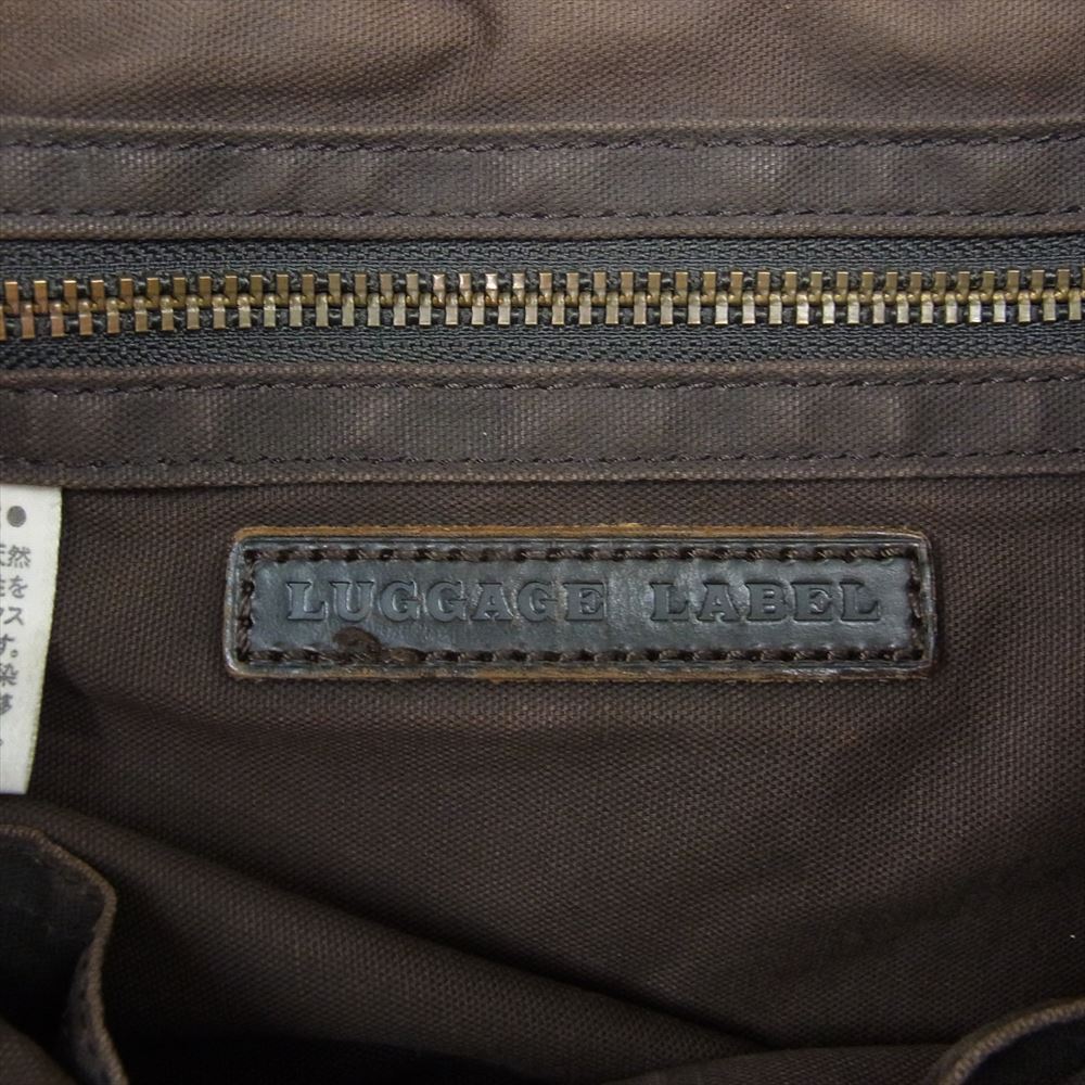 LUGGAGE LABEL ラゲッジレーベル 吉田カバン PROOF TOTE BAG プルーフ ワックスコットン ブライドルレザー トートバッグ ブラウン系【中古】