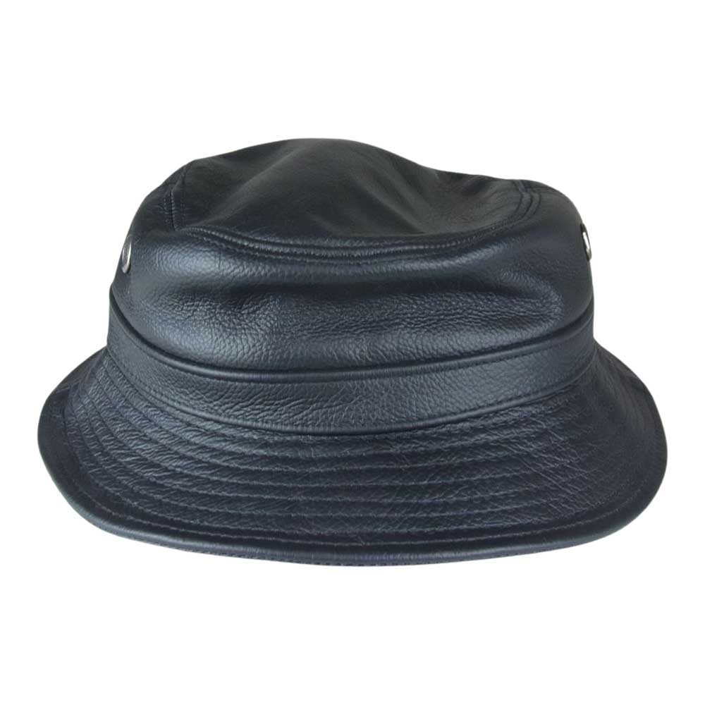 ナスングワム  アメリカ製 レザー バケットハット ブラック系【中古】