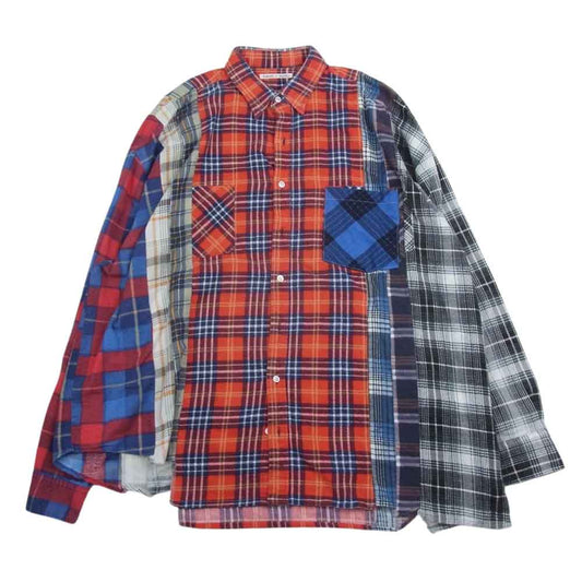Needles ニードルス IN242 Rebuild by Needles リビルドバイニードルス 再構築 フランネル チェック 長袖 シャツ レッド系【中古】