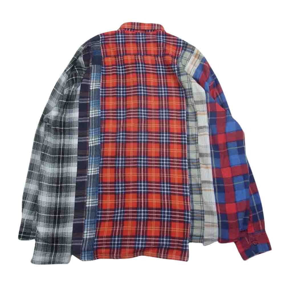 Needles ニードルス IN242 Rebuild by Needles リビルドバイニードルス 再構築 フランネル チェック 長袖 シャツ レッド系【中古】