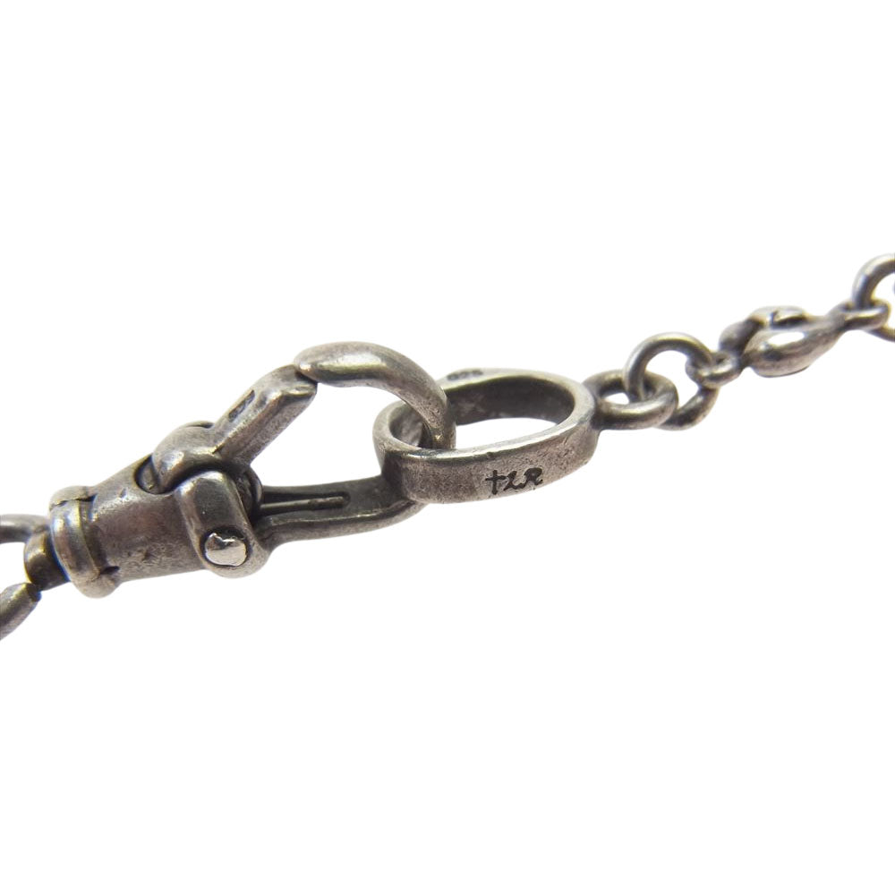 Loree Rodkin ローリーロドキン 販売証明書付 GIANT GOTHIC CROSS ジャイアント ゴシック クロス ペンダント トップ TINY HEART CROSS LINK CHAIN タイニー ハート クロス リンク チェーン シルバー系【中古】
