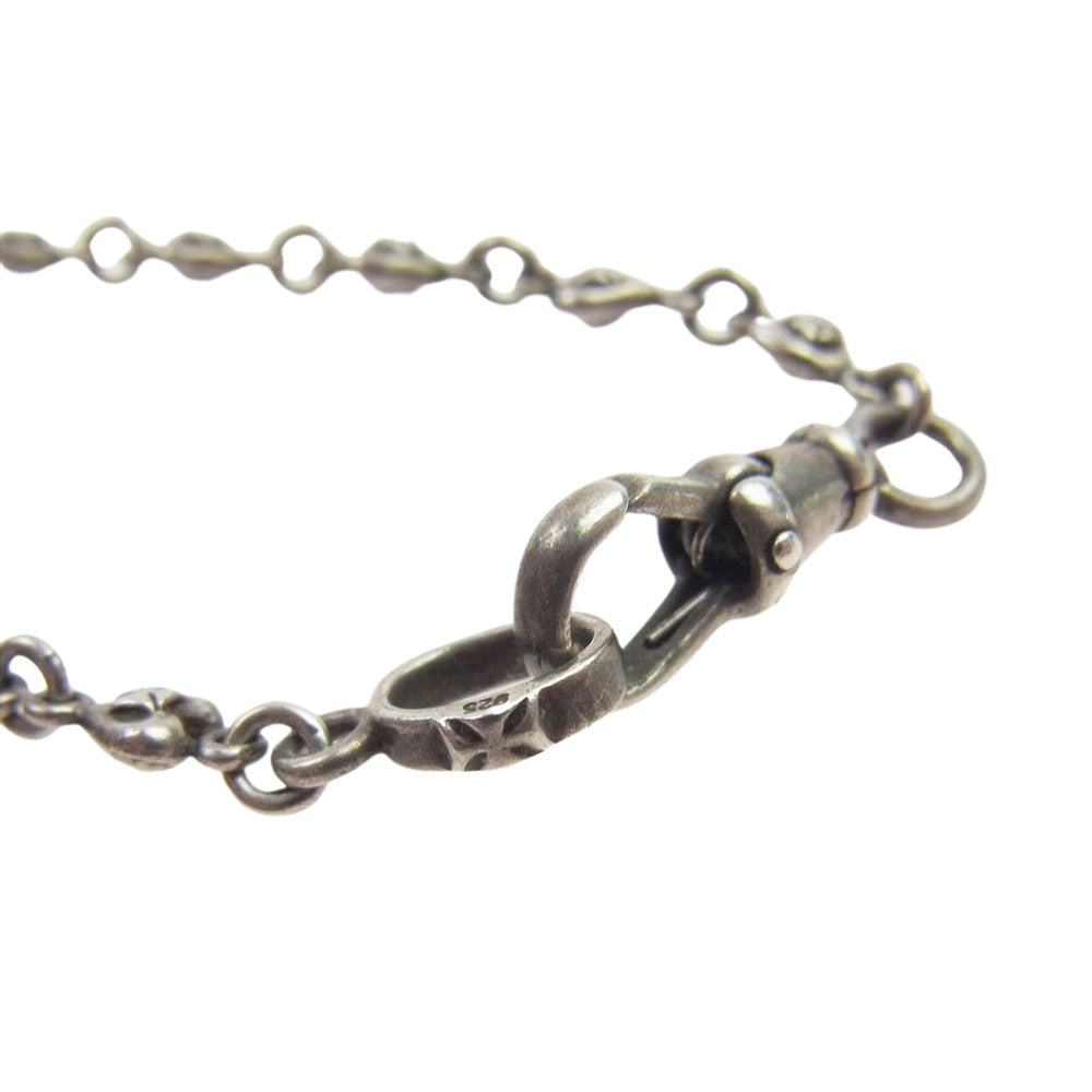 Loree Rodkin ローリーロドキン 販売証明書付 GIANT GOTHIC CROSS ジャイアント ゴシック クロス ペンダント トップ TINY HEART CROSS LINK CHAIN タイニー ハート クロス リンク チェーン シルバー系【中古】