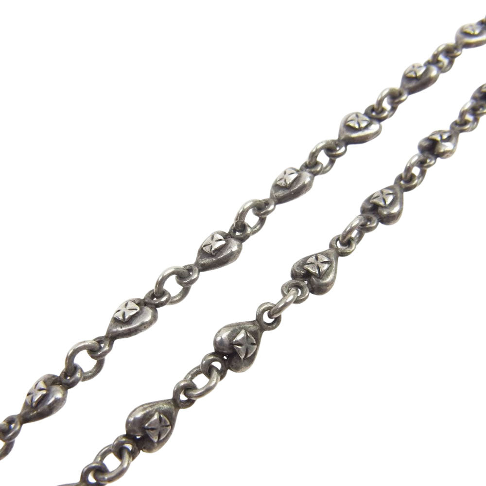 Loree Rodkin ローリーロドキン 販売証明書付 GIANT GOTHIC CROSS ジャイアント ゴシック クロス ペンダント トップ TINY HEART CROSS LINK CHAIN タイニー ハート クロス リンク チェーン シルバー系【中古】