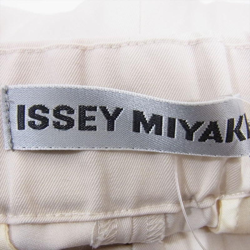 ISSEY MIYAKE イッセイミヤケ 23AW IM33FF066 WOOL GABARDINE Trousers ウール ギャバジン トラウザーズ パンツ オフホワイト系 1【中古】