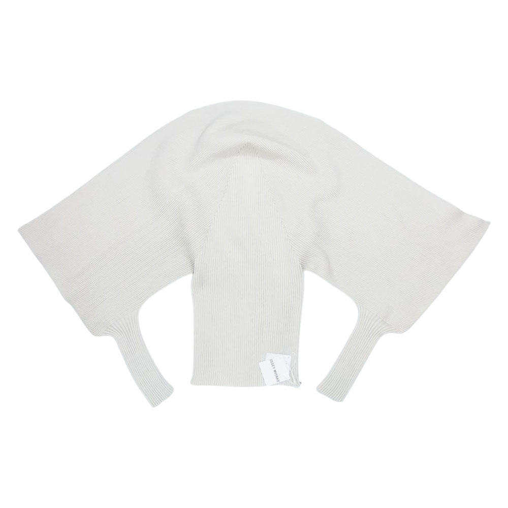 ISSEY MIYAKE イッセイミヤケ 23AW IM33KN289 EXUBERANCE TOP  リブ ニット 変形 カットソー オフホワイト系 2【中古】