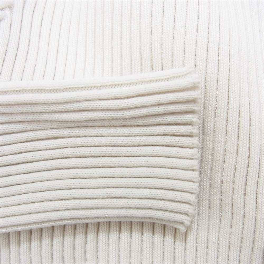 ISSEY MIYAKE イッセイミヤケ 23AW IM33KN289 EXUBERANCE TOP  リブ ニット 変形 カットソー オフホワイト系 2【中古】