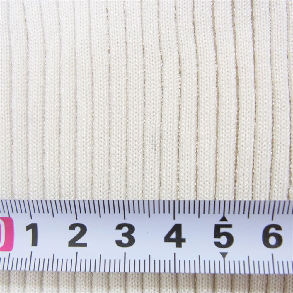 ISSEY MIYAKE イッセイミヤケ 23AW IM33KN289 EXUBERANCE TOP  リブ ニット 変形 カットソー オフホワイト系 2【中古】