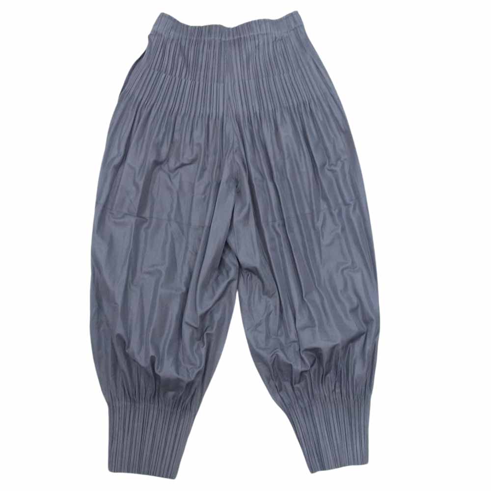 PLEATS PLEASE プリーツプリーズ イッセイミヤケ PP55-JF402 プリーツ加工 FLUFFY BASICS フラッフィー パンツ グレー系 3【極上美品】【中古】