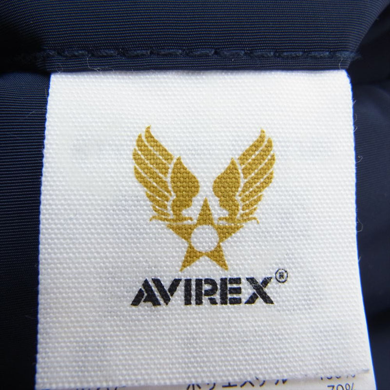 AVIREX アヴィレックス 6142186 N-3B フード ファー フライト ジャケット  ネイビー系 M【中古】