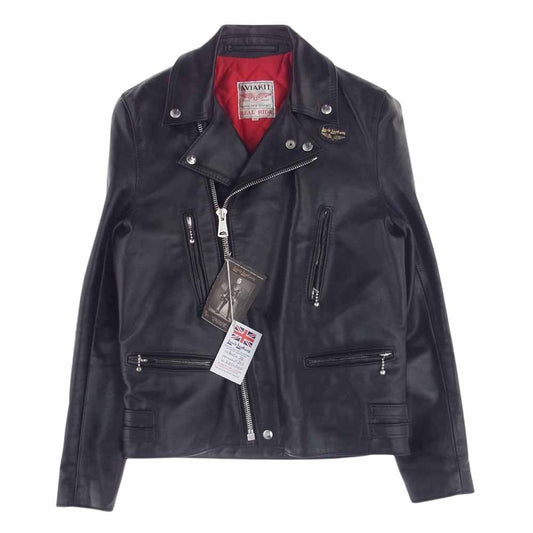 Lewis Leathers ルイスレザー 402T LIGHTNING TIGHT FIT ライトニング タイト フィット ホースハイド レザー ダブルライダース ジャケット ブラック系 38【中古】