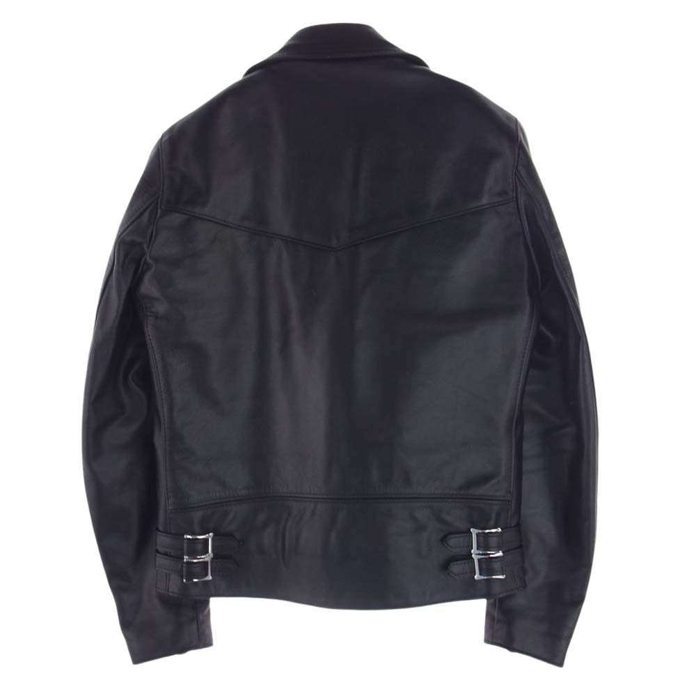 Lewis Leathers ルイスレザー 402T LIGHTNING TIGHT FIT ライトニング タイト フィット ホースハイド レザー ダブルライダース ジャケット ブラック系 38【中古】
