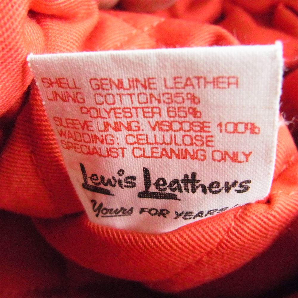 Lewis Leathers ルイスレザー 402T LIGHTNING TIGHT FIT ライトニング タイト フィット ホースハイド レザー ダブルライダース ジャケット ブラック系 38【中古】
