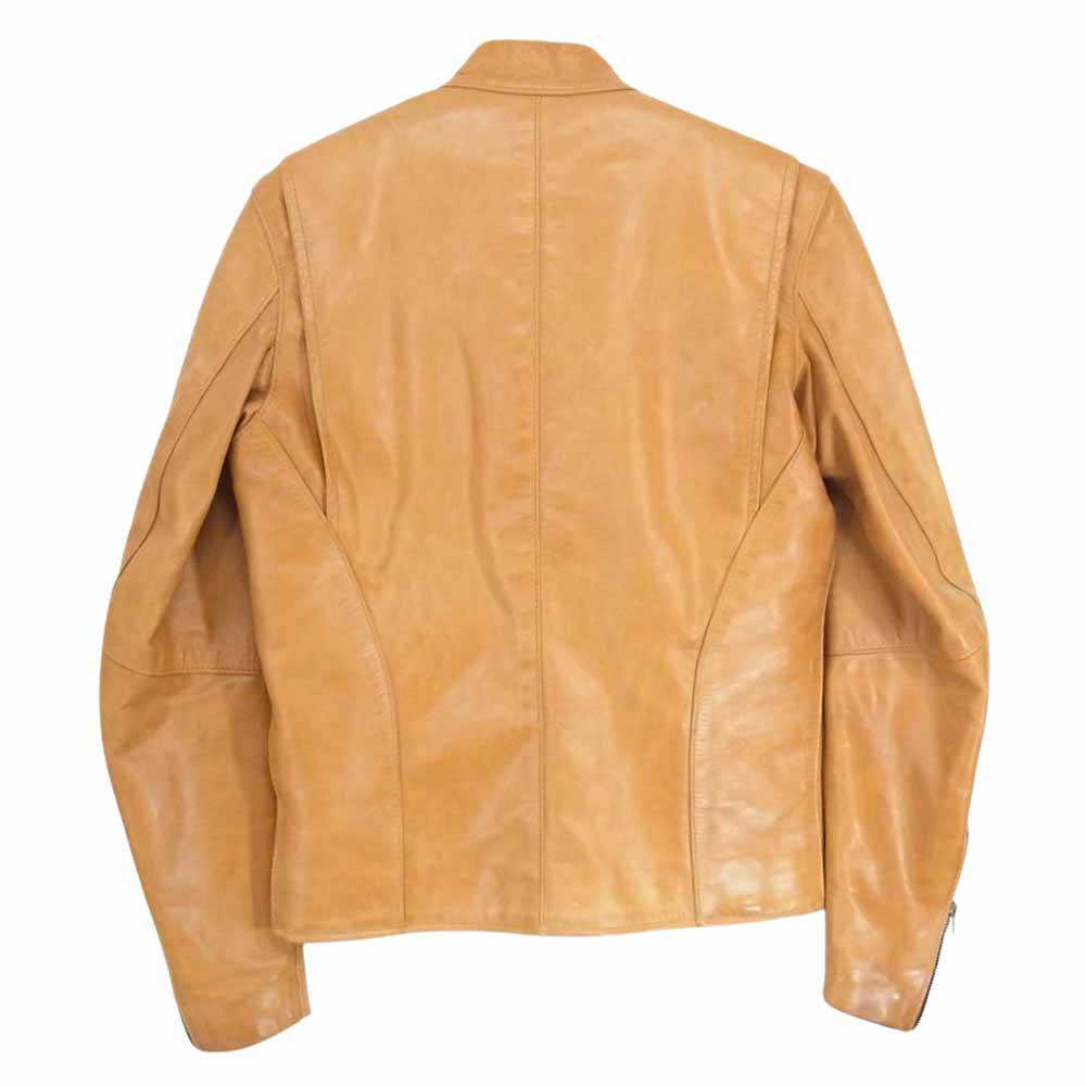 VANSON バンソン フリース ライナー付き シングル ライダース ジャケット ブラウン系 34【中古】