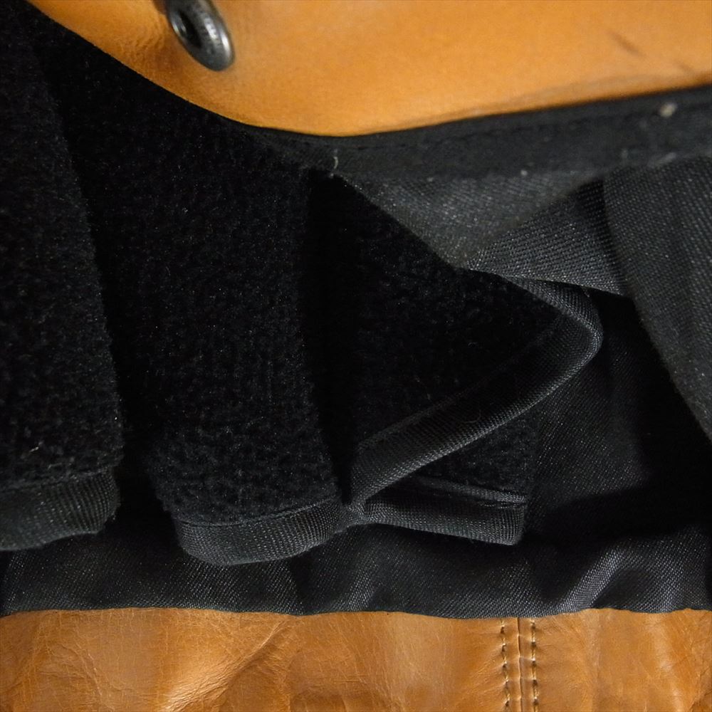 VANSON バンソン フリース ライナー付き シングル ライダース ジャケット ブラウン系 34【中古】