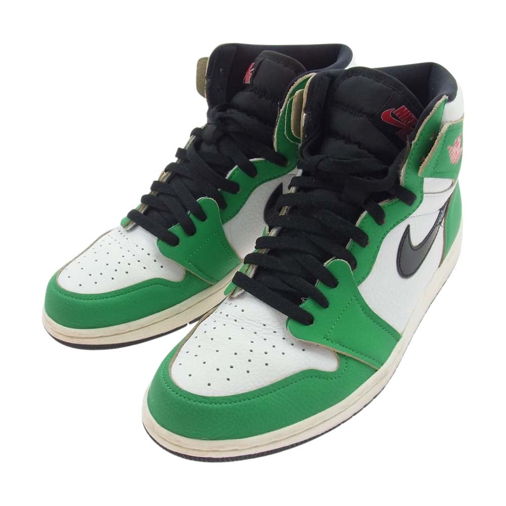 NIKE ナイキ DB4612-300 WMNS Air Jordan 1 High OG Lucky Green/White-Sail-Black ウィメンズ エアジョーダン1 ハイ OG ラッキーグリーン/ホワイト-セイルブラック スニーカー グリーン系 29cm【中古】