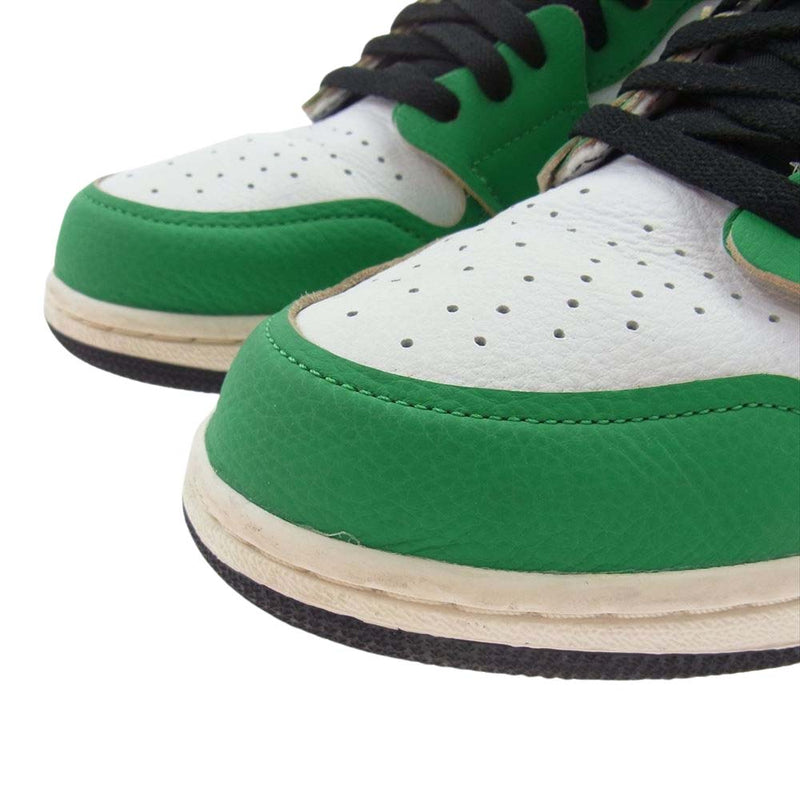 NIKE ナイキ DB4612-300 WMNS Air Jordan 1 High OG Lucky Green/White-Sail-Black ウィメンズ エアジョーダン1 ハイ OG ラッキーグリーン/ホワイト-セイルブラック スニーカー グリーン系 29cm【中古】