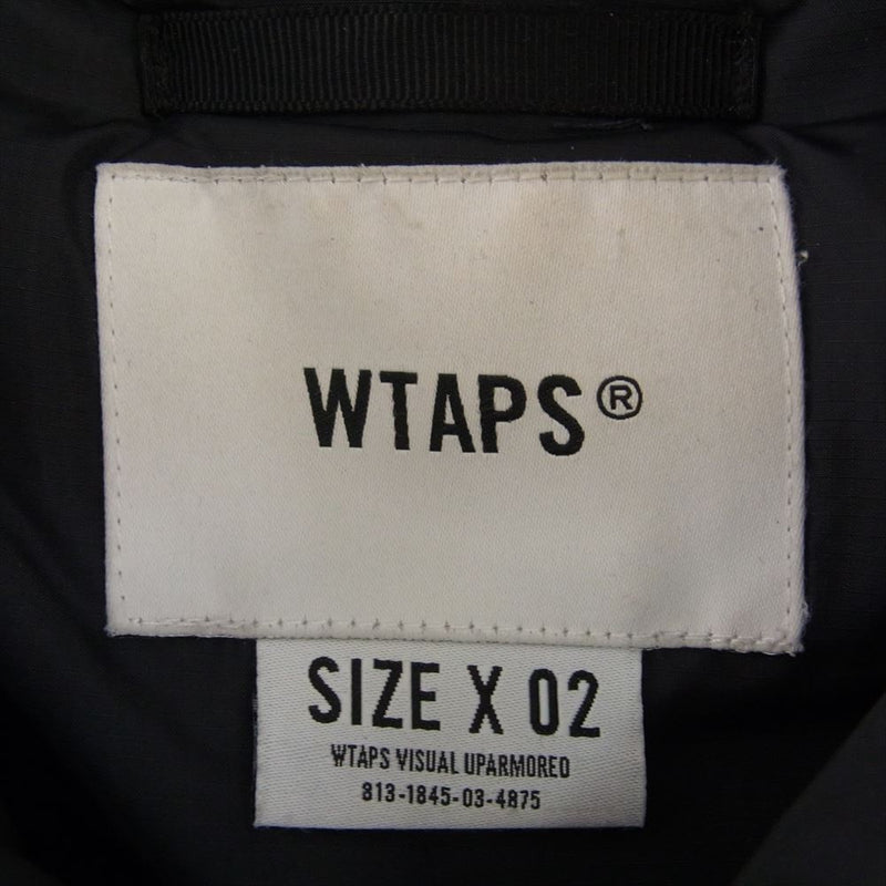 WTAPS ダブルタップス 21AW  212BRDT-JKM03 TORPOR JACKET 中綿 トーパー ジャケット  ブラック系 2【中古】