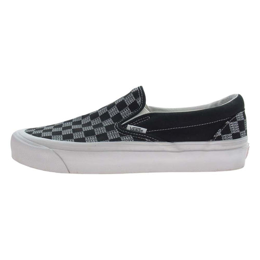 VANS バンズ VN0A7Q58BLK CLASSIC SLIP ON checker check black クラシック スリッポン スニーカー ブラック系 27cm【中古】