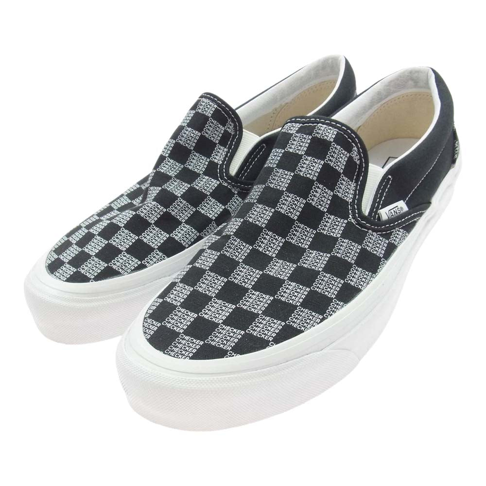 VANS バンズ VN0A7Q58BLK CLASSIC SLIP ON checker check black クラシック スリッポン スニーカー ブラック系 27cm【中古】