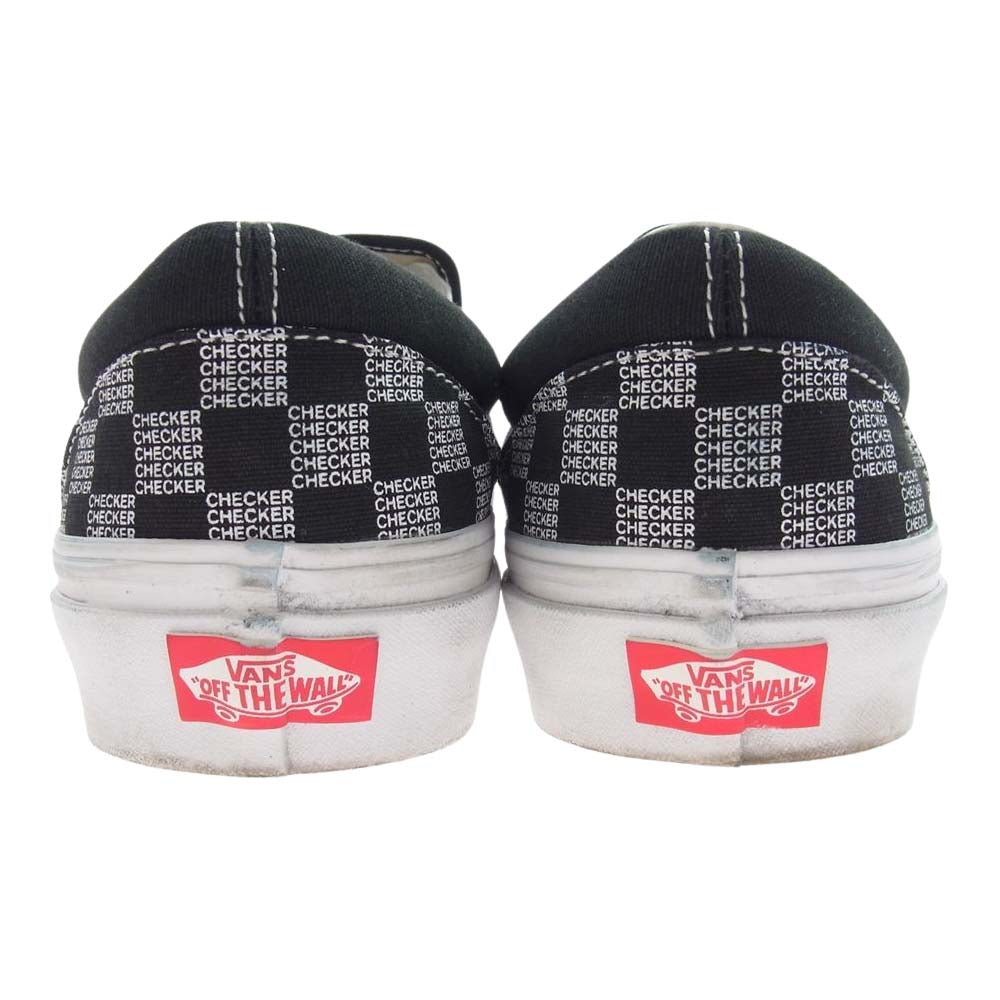 VANS バンズ VN0A7Q58BLK CLASSIC SLIP ON checker check black クラシック スリッポン スニーカー ブラック系 27cm【中古】