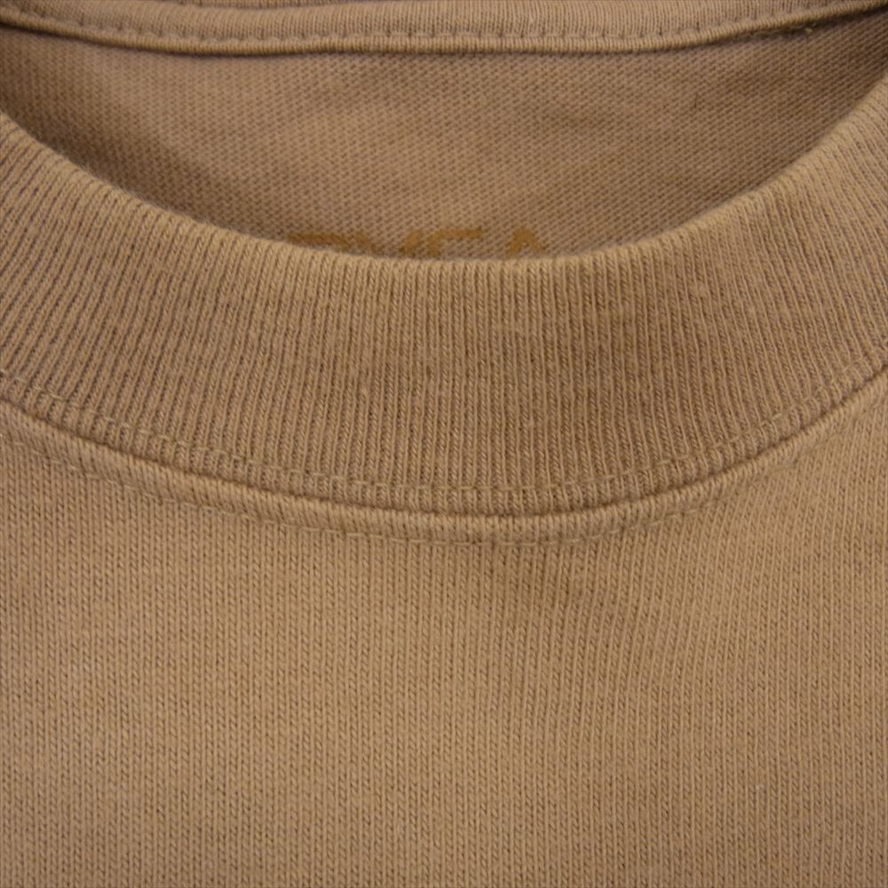 アトモス × RVCA ANIMAL SPIRITS L/S T-SHIRT ルーカ アニマルライン 長袖 Tシャツ ベージュ系 M【中古】