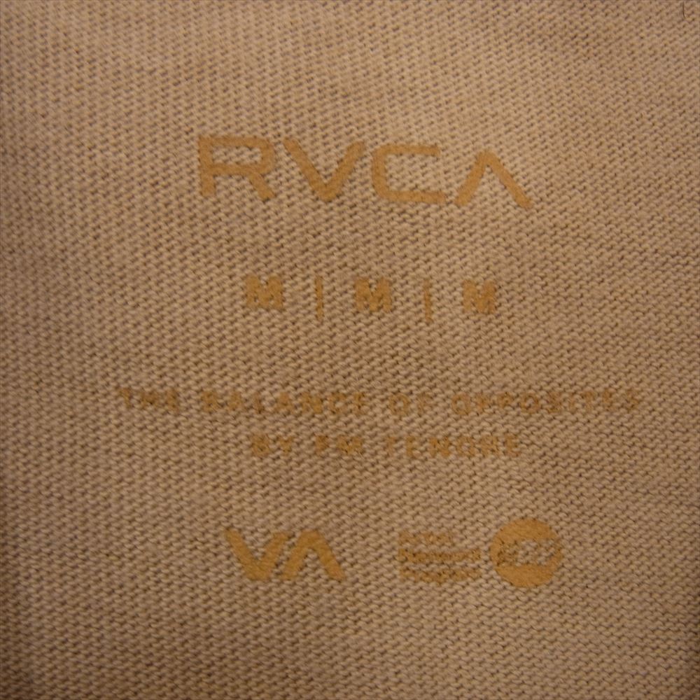 アトモス × RVCA ANIMAL SPIRITS L/S T-SHIRT ルーカ アニマルライン 長袖 Tシャツ ベージュ系 M【中古】