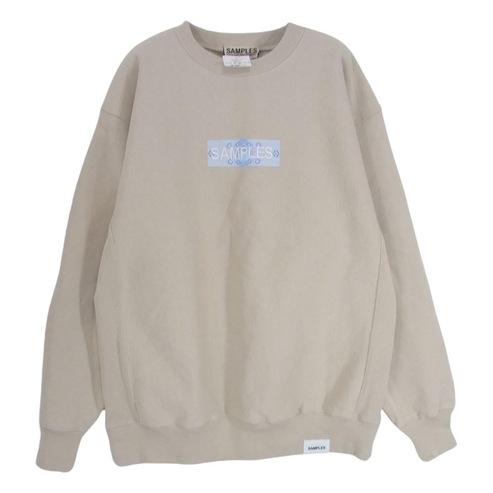 サンプルズ THE GOL BOX LOGO CREW SWEAT クルーネック スウェット ベージュ系 XL【極上美品】【中古】