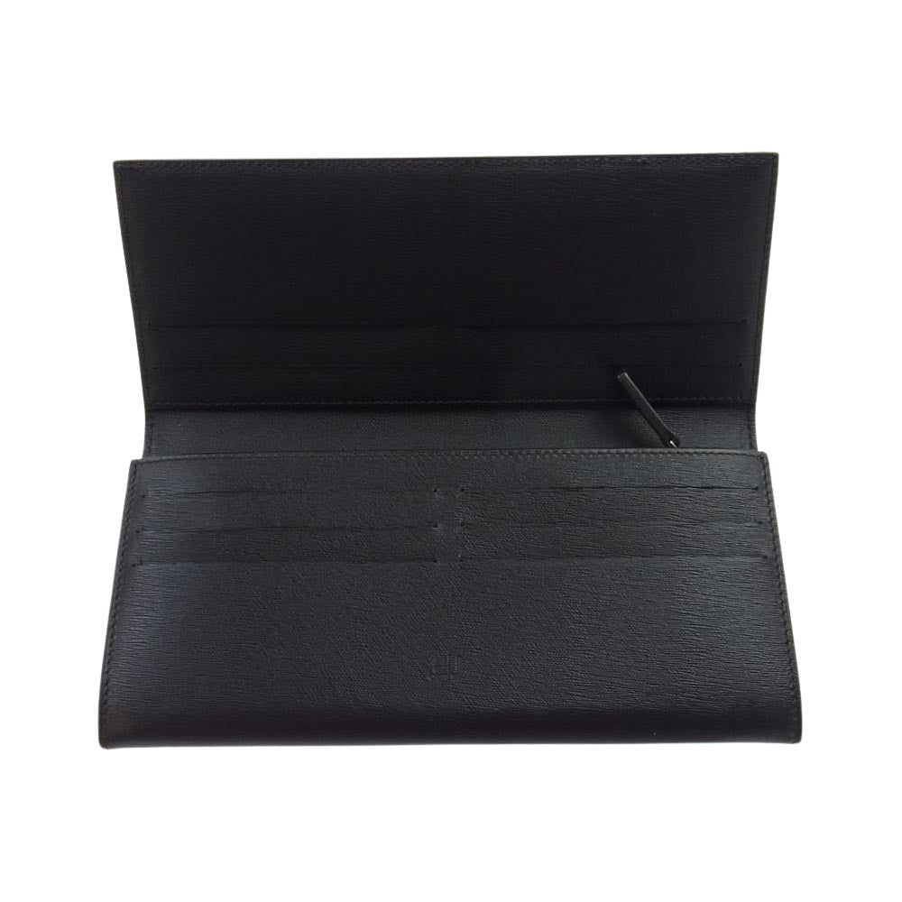 Dunhill ダンヒル FP1010E SIDECAR サイドカー ロング ウォレット ブラック系【美品】【中古】