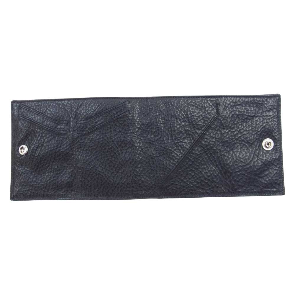 CHROME HEARTS クロムハーツ（原本無） WLT AINT NOTHIN 2 DO フレアニー キャッシング イン レザー ウォレット 財布 ブラック系【中古】