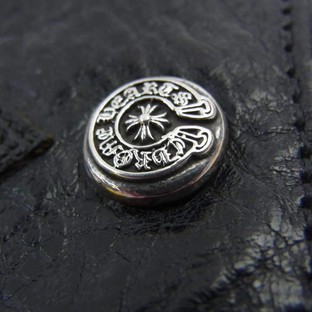 CHROME HEARTS クロムハーツ（原本無） WLT AINT NOTHIN 2 DO フレアニー キャッシング イン レザー ウォレット 財布 ブラック系【中古】