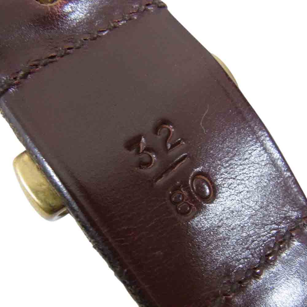 Needles ニードルス Quick Release クイックリリース レザー ベルト  ブラウン系 32/80【中古】