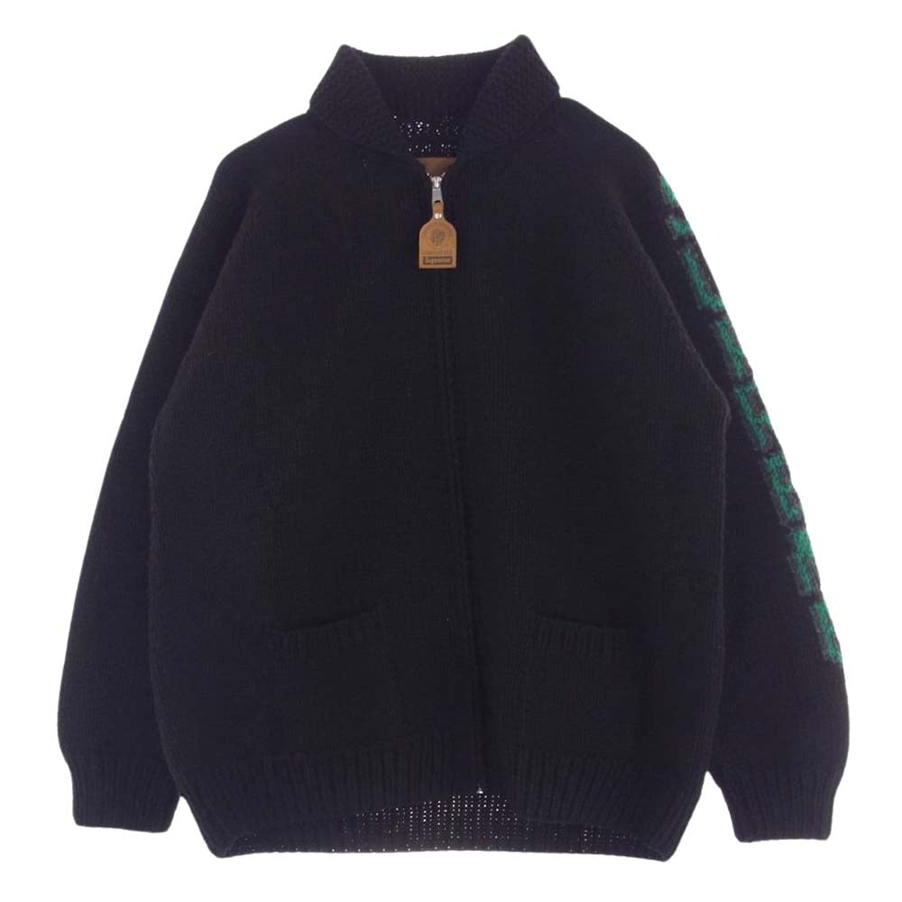 Supreme シュプリーム 23AW Camacho Cowichan Sweater カマチョ カウチン セーター ニット ブラック系 L【極上美品】【中古】