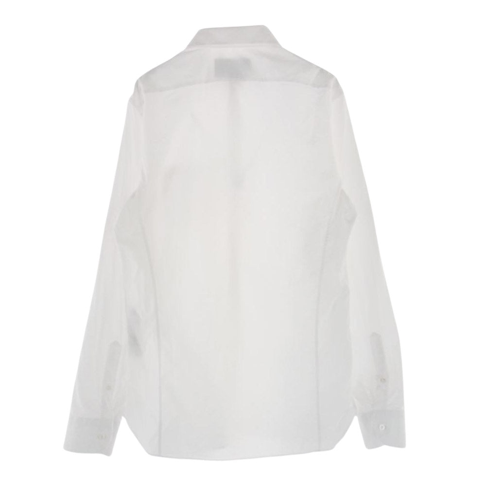 GUCCI グッチ 649696 ZAGIR White shirt with Gg embroidery ダブルG刺繍 コットン 長袖 シャツ ホワイト系 16【中古】