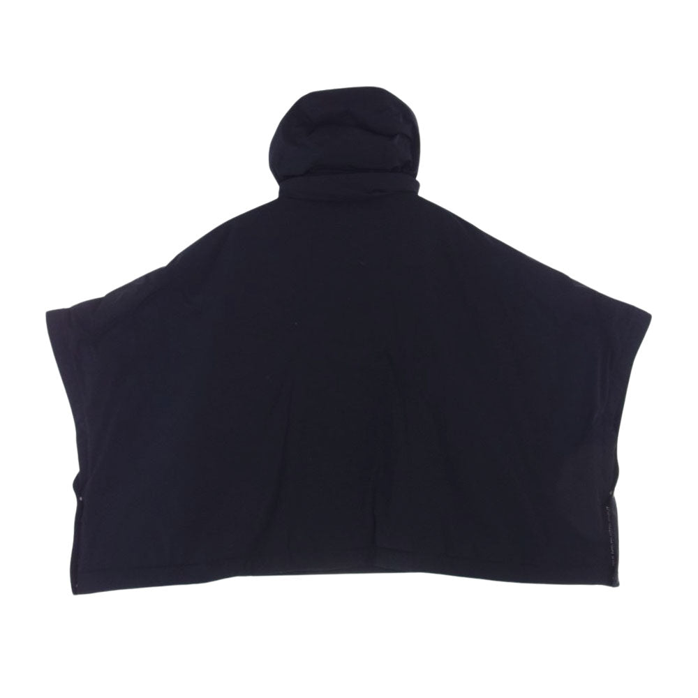 BURBERRY バーバリー Caldbergh Oversized Hooded Poncho オーバーサイズ フーデッド ポンチョ ネイビー系【中古】