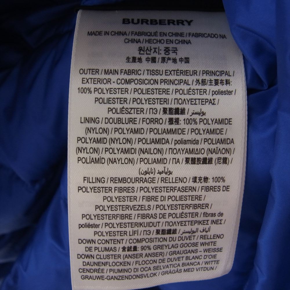 BURBERRY バーバリー Caldbergh Oversized Hooded Poncho オーバーサイズ フーデッド ポンチョ ネイビー系【中古】