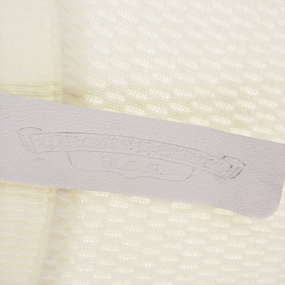 CHROME HEARTS クロムハーツ（原本無）  GRP Y NOT U OVRSZD PLV THRML グループワイノット クロスパッチ ロゴ刺繍 長袖 サーマル カットソー オフホワイト系 XL【中古】