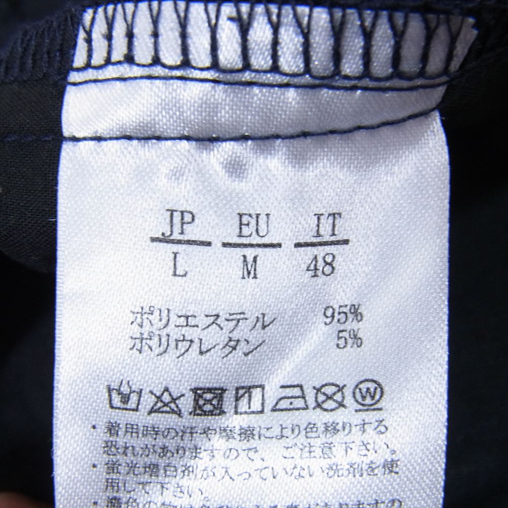 1piu1uguale3 ウノピュウノウグァーレトレ RELAX リラックス アタックロゴ スラックスパンツ ブラック系 L【中古】