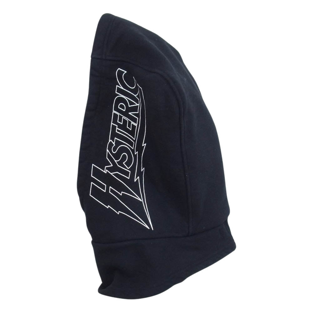 HYSTERIC GLAMOUR ヒステリックグラマー 21AW 02213CE01 HYS LOGO ロゴプリント フード付き スヌード ブラック系 FREE【中古】