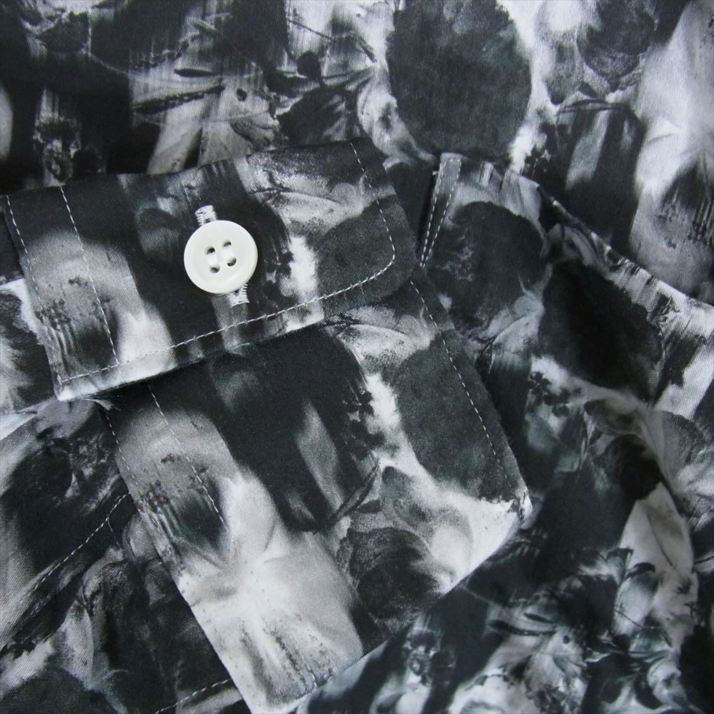 COMME des GARCONS HOMME PLUS コムデギャルソンオムプリュス PI-B009 アシンメトリー 再構築 レイヤード ロング 長袖 シャツ ブラウス ブラック系 M【中古】