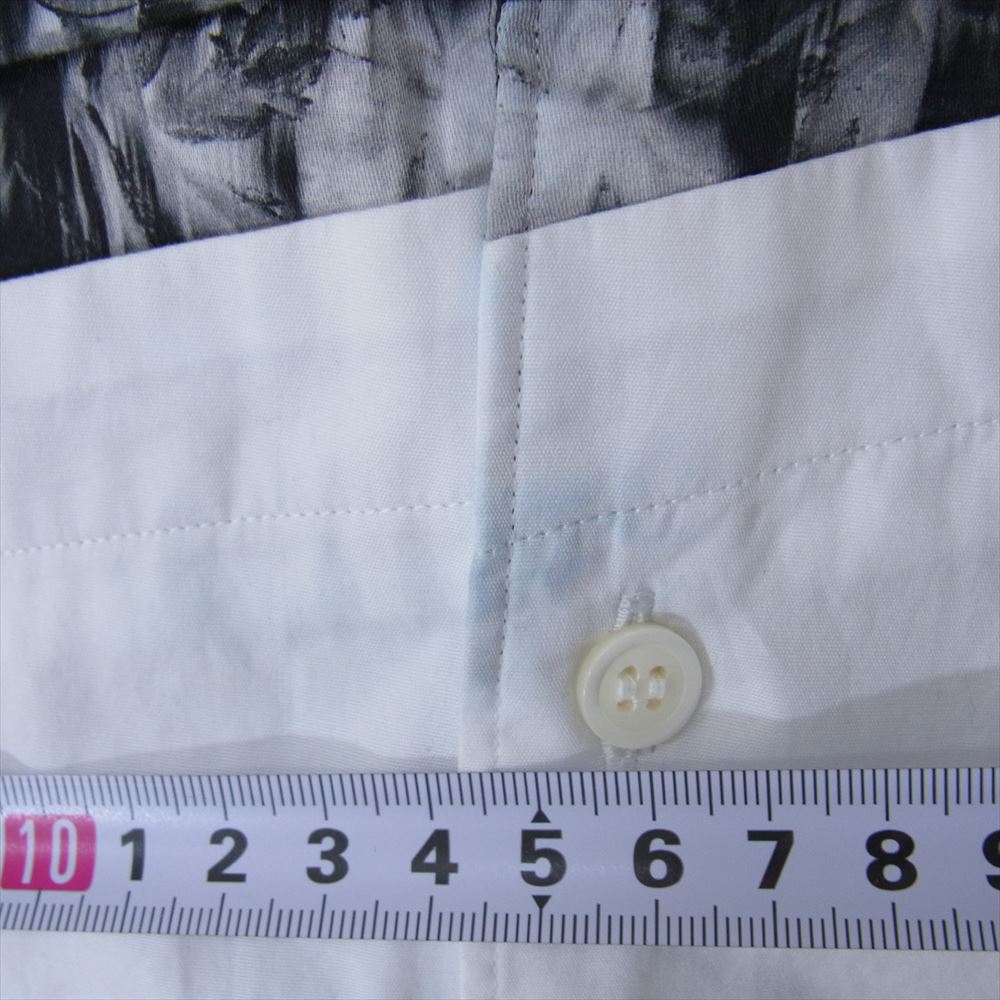 COMME des GARCONS HOMME PLUS コムデギャルソンオムプリュス PI-B009 アシンメトリー 再構築 レイヤード ロング 長袖 シャツ ブラウス ブラック系 M【中古】