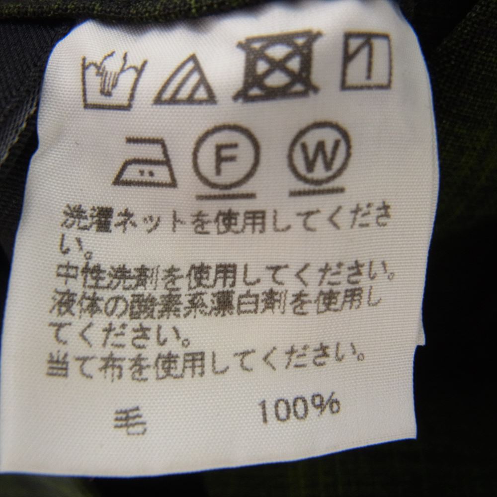 ISSEY MIYAKE イッセイミヤケ 18AW ME83FA041 顔料染め ウール100％ リバーシブル スタンドカラー コート グリーン系 ブラック系 １【中古】