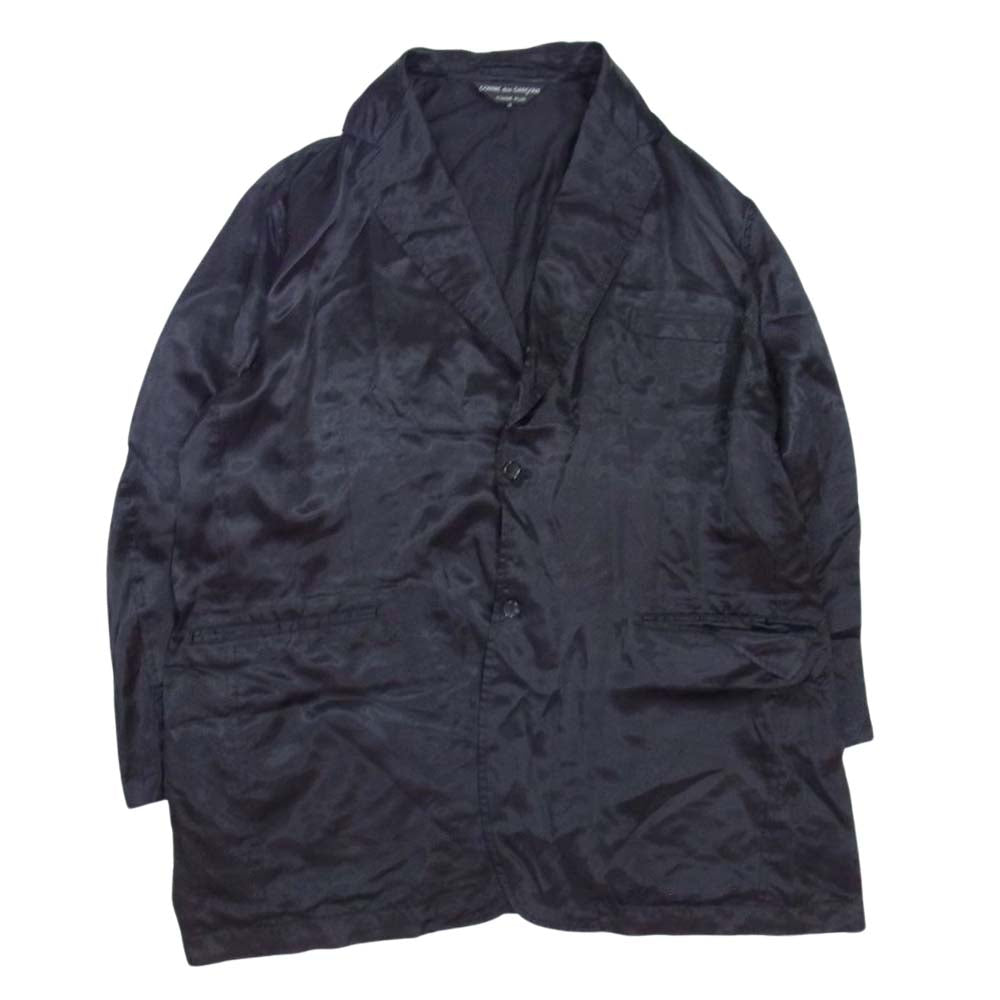 COMME des GARCONS HOMME PLUS コムデギャルソンオムプリュス 22SS 花の存在期 PI-J052 oversized cupro blazer バックローズ プリント キュプラ オーバーサイズ ジャケット コート パープル系 M【中古】