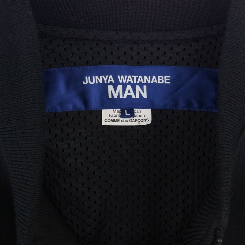 JUNYA WATANABE COMME des GARCONS MAN ジュンヤワタナベコムデギャルソンマン 23AW WL-J033 Wool Serge Bonding Blouson ウールサージ ボンディング ブルゾン MA-1 ブラック系 L【中古】