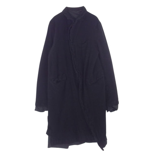 COMME des GARCONS HOMME PLUS コムデギャルソンオムプリュス 21AW PH-J037 INSIDE-OUT COAT ウール縮絨 インサイドアウト リバーシブル コート ブラック系 M【中古】